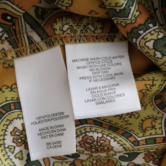 Jones New York bohemian silk-like tunic - Picture 10 of 12